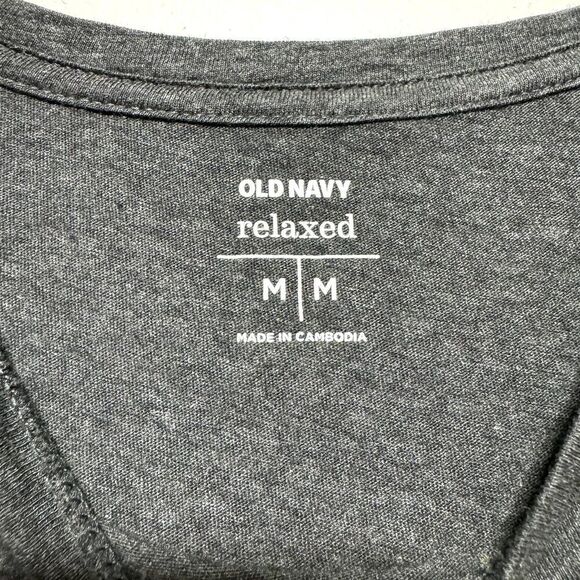 Old Navy Shirt Relaxed Short Sleeve Graphic Tee Gray West Coast Women sz Medium - Picture 2 of 6